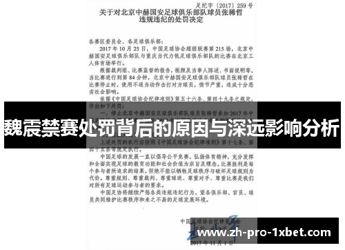 魏震禁赛处罚背后的原因与深远影响分析